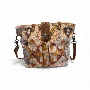 Myra Bag Tapestry Tote Crossbody Convertible Boho Southwest Carpet Shoulder Bag